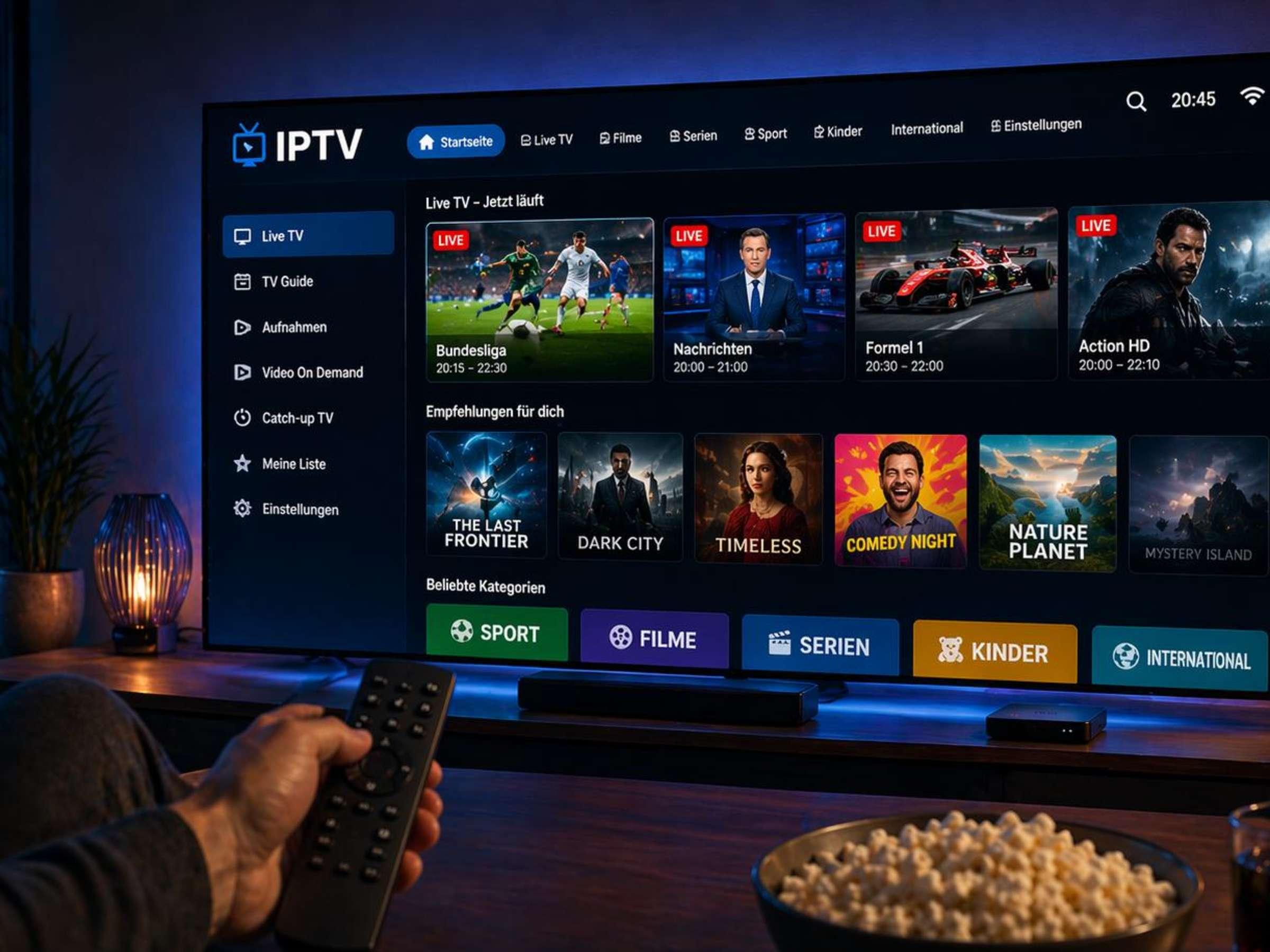 IPTV teste numa Smart TV