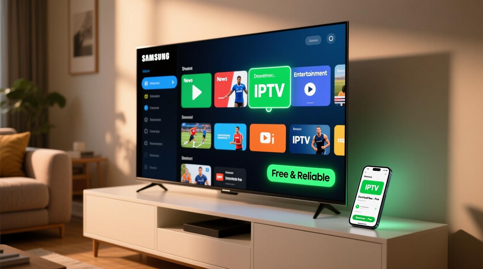 TiviMate IPTV configurado numa Android TV
